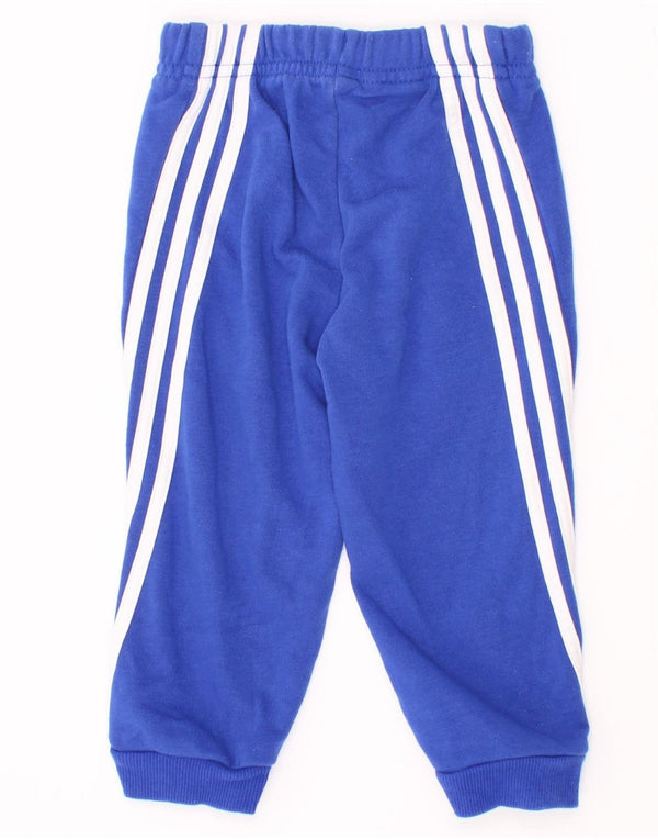 Pantaloni da tuta da jogging Adidas da bambino 9-12 mesi in cotone blu