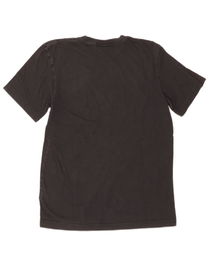 T-shirt grafica da uomo Adidas Top piccola in cotone nero