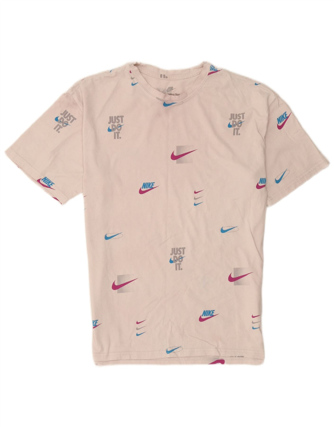 T-shirt grafica da uomo Nike Loose Fit, top in cotone bianco medio