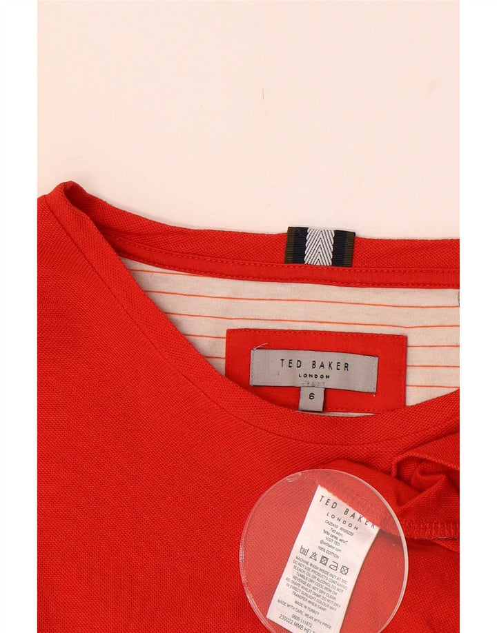 T-shirt da uomo Ted Baker taglia superiore 6 2XL cotone rosso
