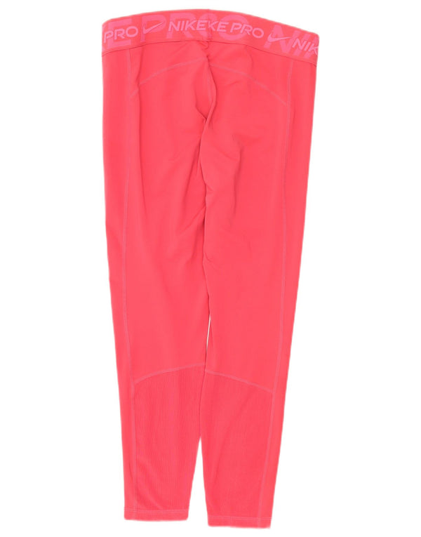 Leggings Nike Dri Fit Graphic Capri da donna UK 14 Large Pink Poliestere