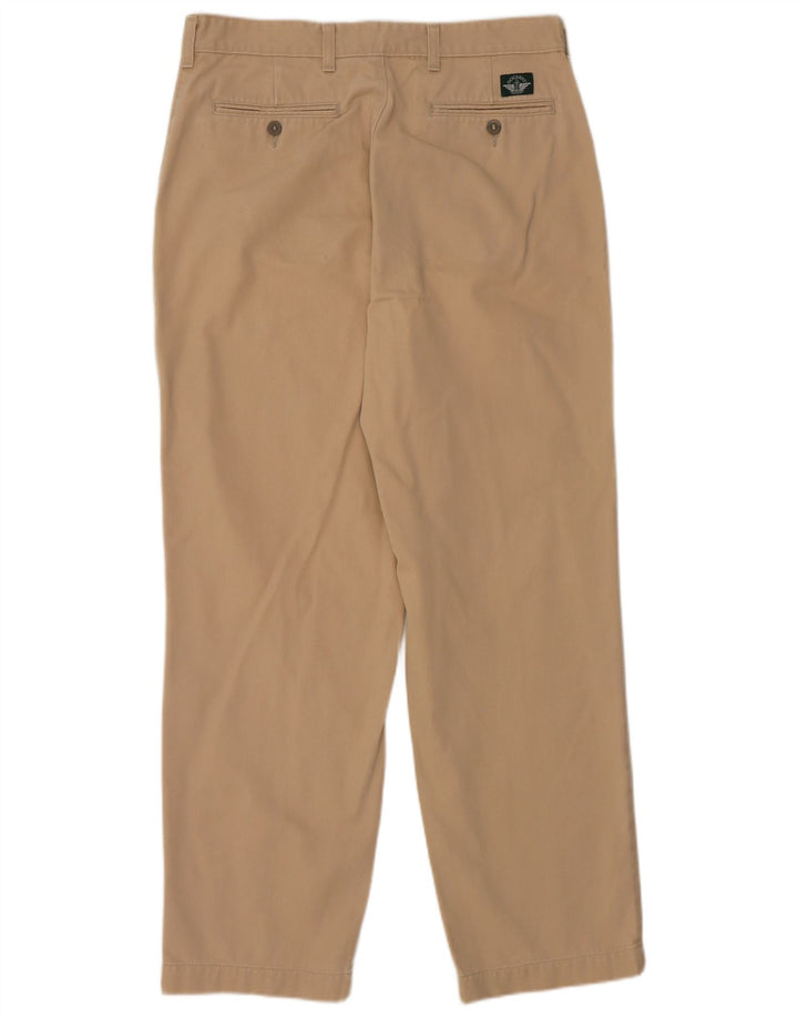 DOCKERS Mens Straight Chino Trousers W32 L30 Beige