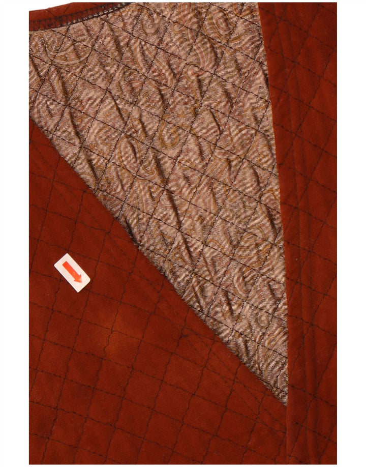 Gilet vintage da uomo piccolo marrone