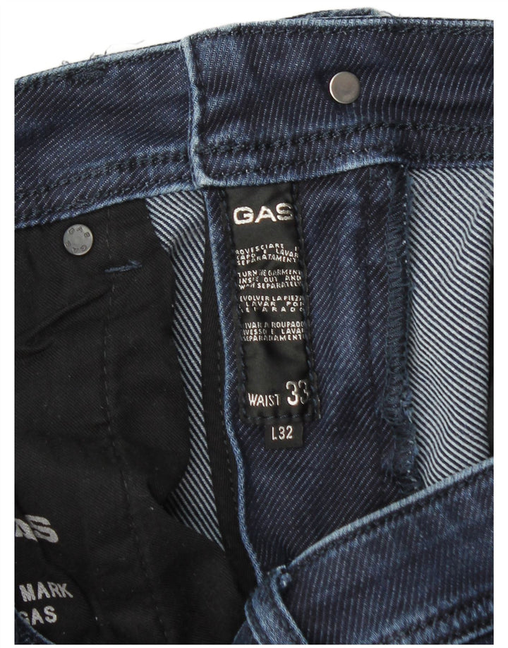 Jeans slim da uomo Gas W33 L32 Blu