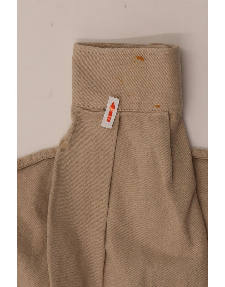 Camicia da uomo in flanella Marlboro Classics XL in cotone beige