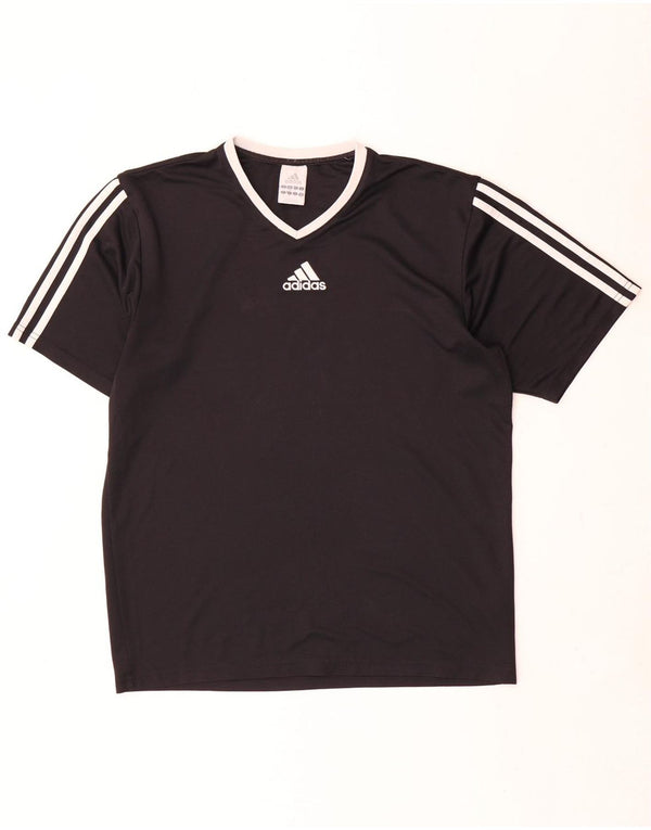 Adidas Mens Climalite T-Shirt Top Small Black Polyester