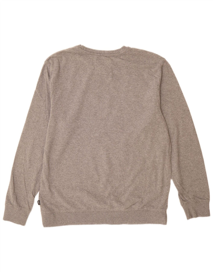 Felpa grafica da uomo Vans Felpa XL in cotone grigio