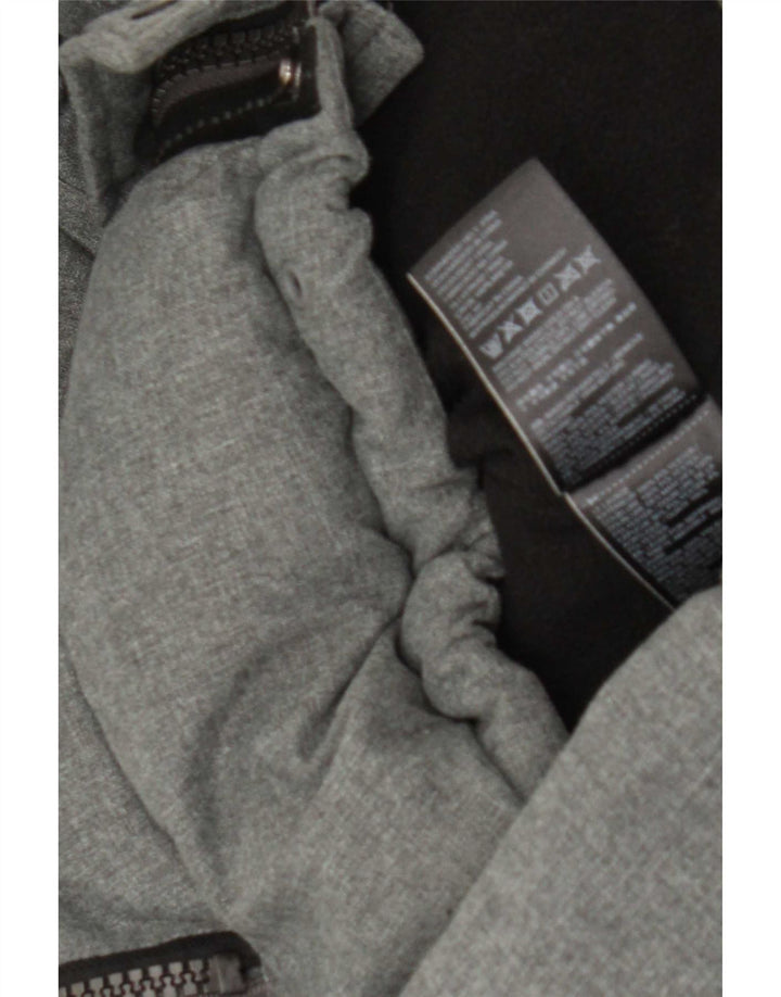 Giacca imbottita con cappuccio da uomo Superdry UIK 38 poliestere grigio medio
