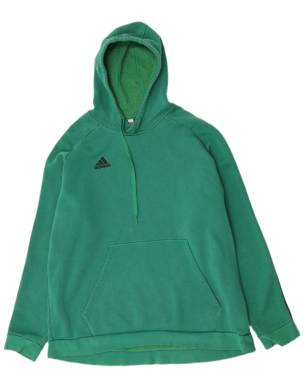 Felpa con cappuccio da uomo Adidas 3XL cotone verde