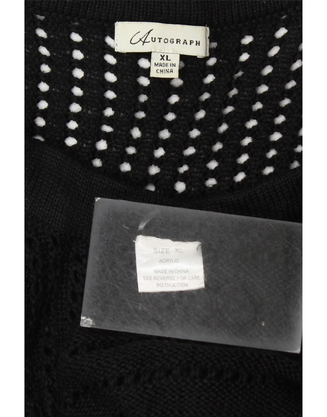 Maglione cardigan oversize autografo da donna Marks & Spencer UK 18 XL Nero