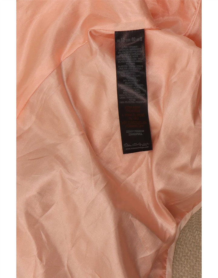 Soprabito da donna Topshop UK 12 Poliestere color block beige medio