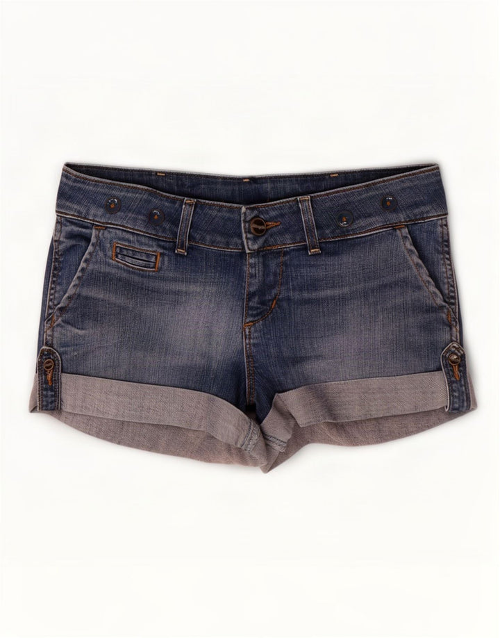Pantaloncini di jeans Sarah da donna Wrangler medi W29 cotone blu