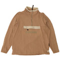 NAPAPIJRI Felpa con collo con zip grafica da uomo Maglione in cotone beige medio