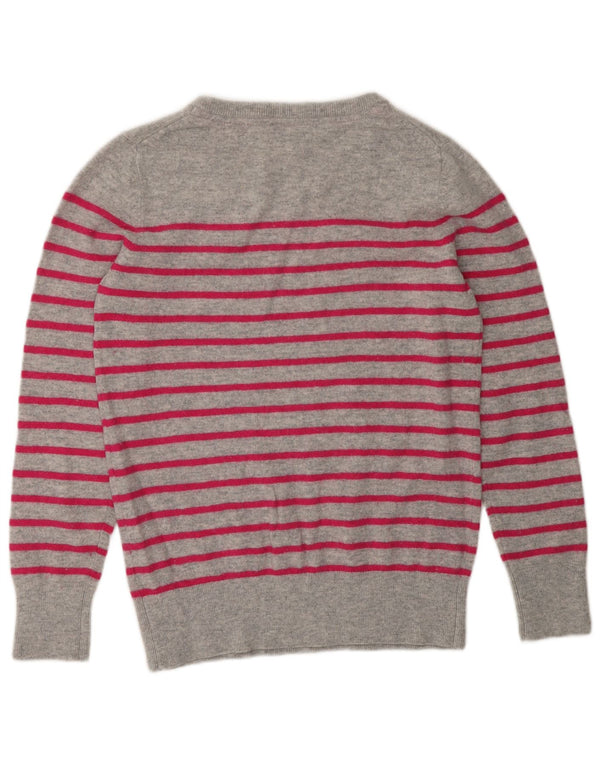 Crew Clothing Maglione da donna con scollo a barca UK 12 Grigio medio a righe
