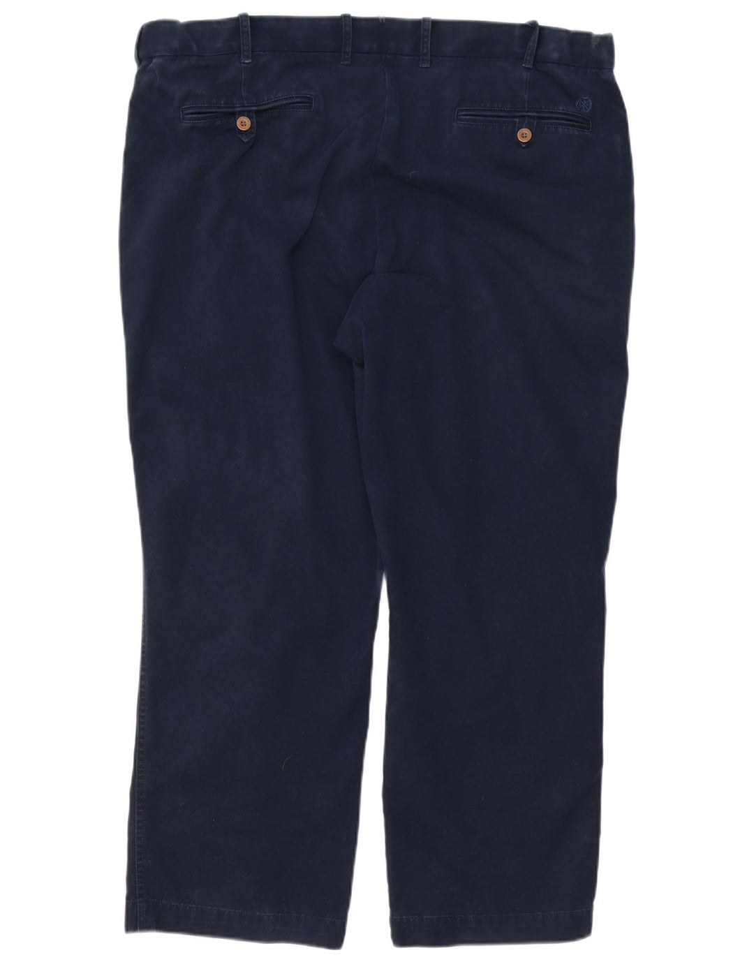 Pantaloni chino dritti Marks & Spencer da uomo blu Harbour W42 L29 Navy