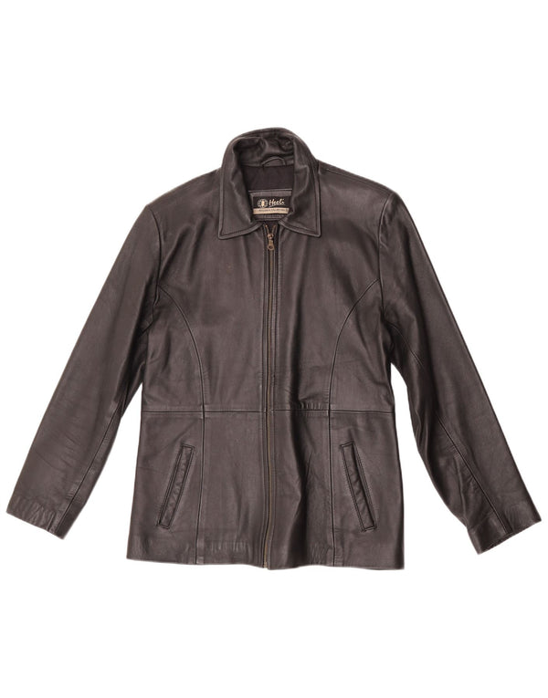 Giacca in pelle da donna Heeli UK 18 XL Pelle nera