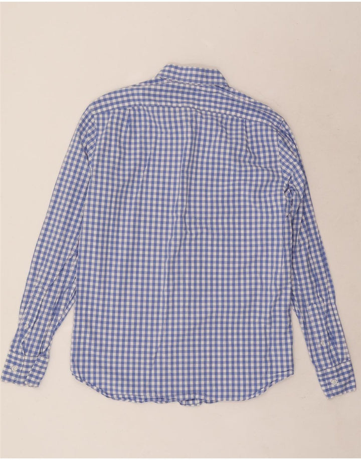 Camicia da uomo dal taglio classico J. Crew in cotone a quadretti blu medio