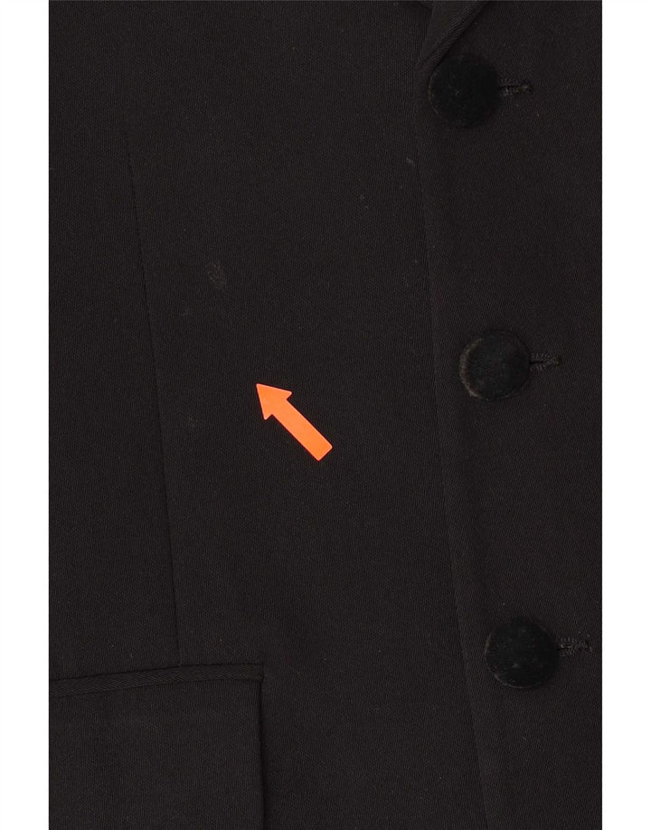 Giacca blazer vintage da ragazzo a 3 bottoni 11-12 anni nera