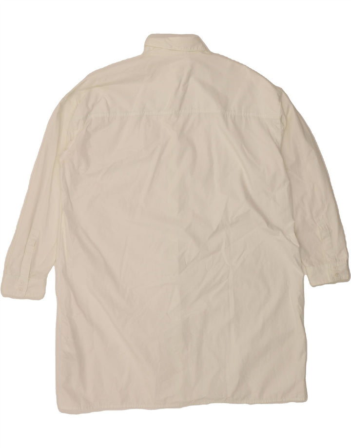 LEVI'S Womens Oversized Shirt Dress UK 10 Small White Cotton Vintage Levi's and Second-Hand Levi's from Messina Hembry 