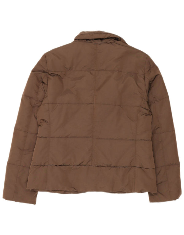 Giacca imbottita da donna Marella UK 14 Large Marrone Poliammide