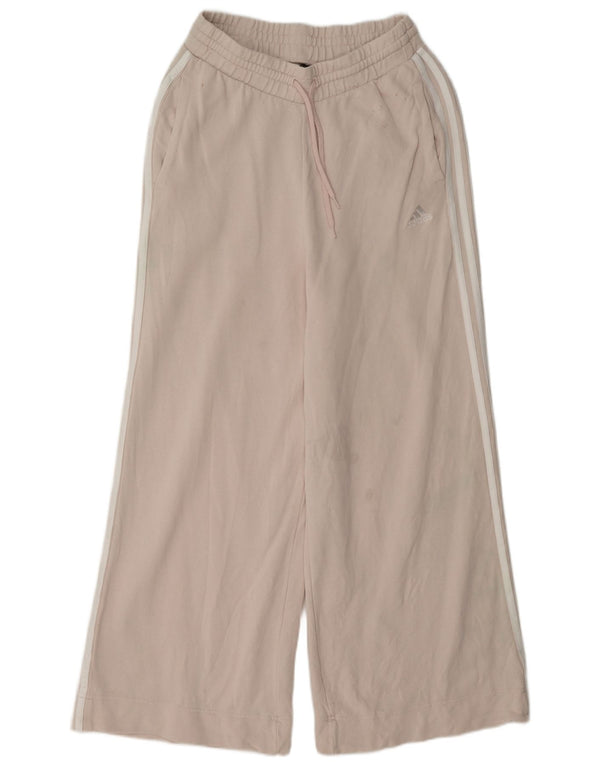 Pantaloni da tuta da donna Adidas a gamba larga UK 8/10 Small Pink Cotton