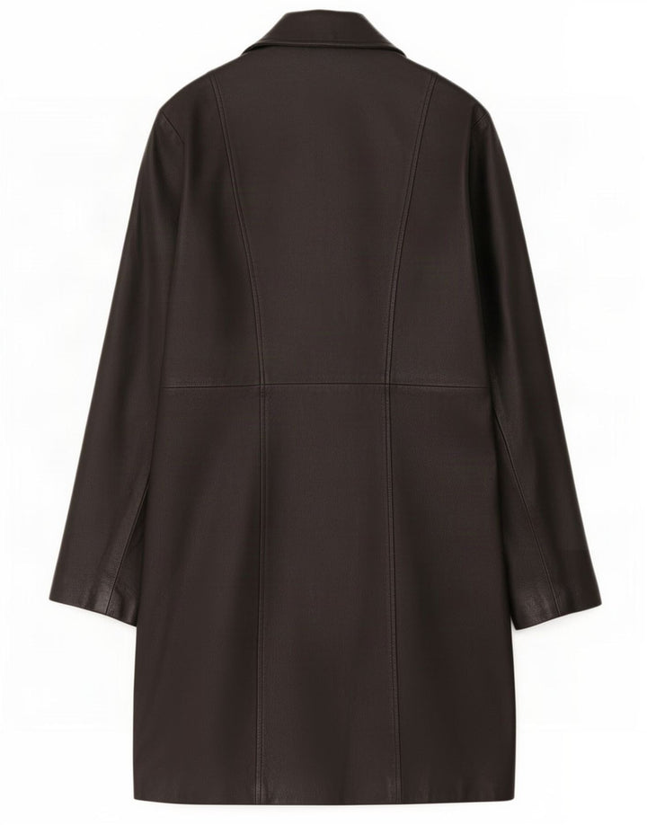 Cappotto in pelle da donna C&A UK 12 medio nero