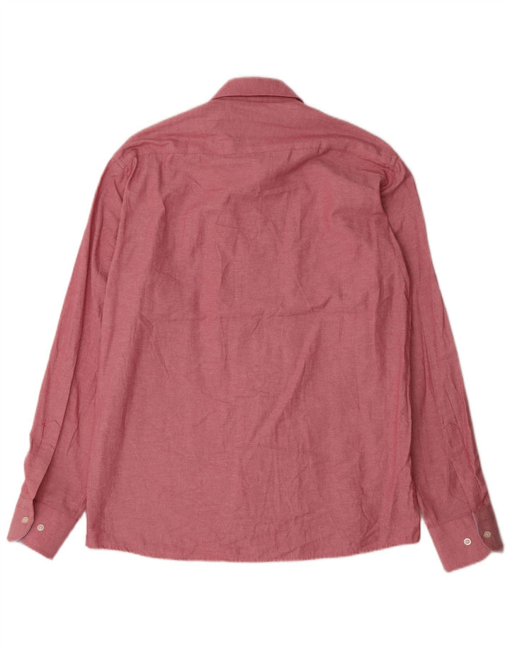Camicia da uomo Tommy Hilfiger taglia 39/40 cotone rosso medio