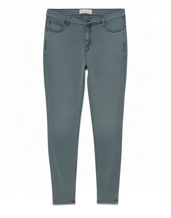 Jeans skinny da donna Fat Face UK 12 Medio W30 L27 Cotone verde