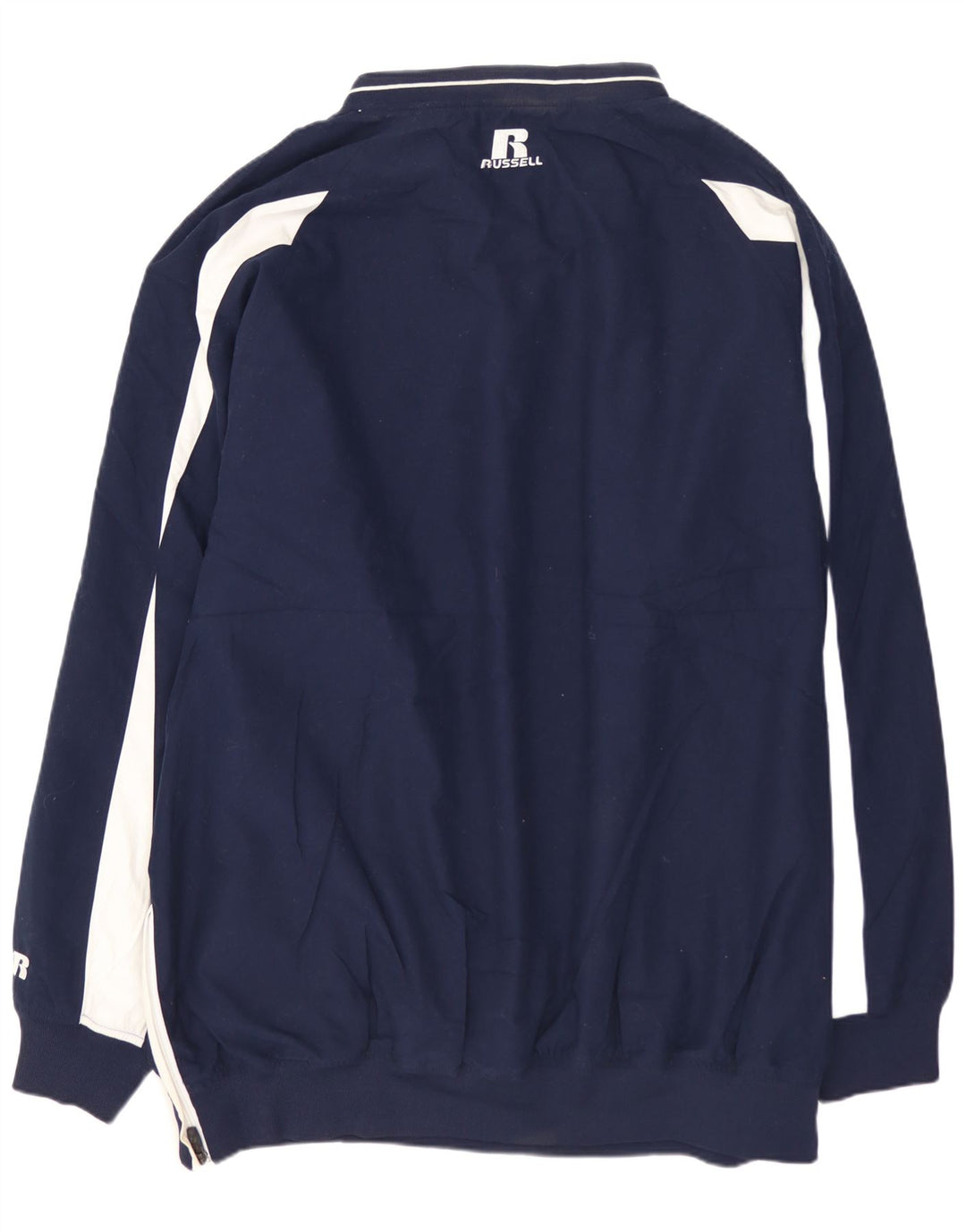 RUSSELL ATHLETIC Felpa da uomo Maglione XL Blu navy Colourblock Poliestere