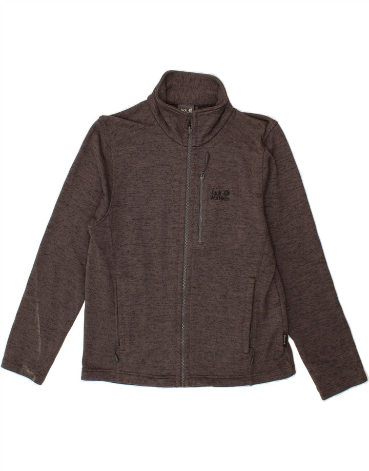 JACK WOLFSKIN Mens Tracksuit Top Jacket UK 36/38 Medium Grey Flecked Vintage Jack Wolfskin and Second-Hand Jack Wolfskin from Messina Hembry 