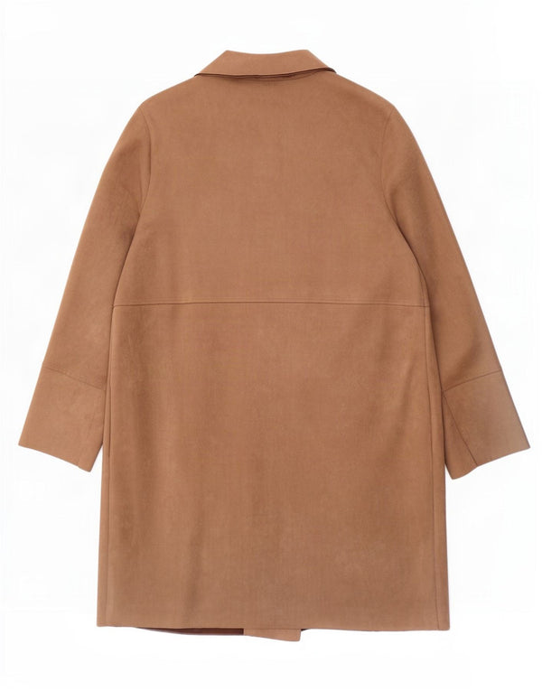 Soprabito aperto da donna Zara UK 18 XL poliestere marrone