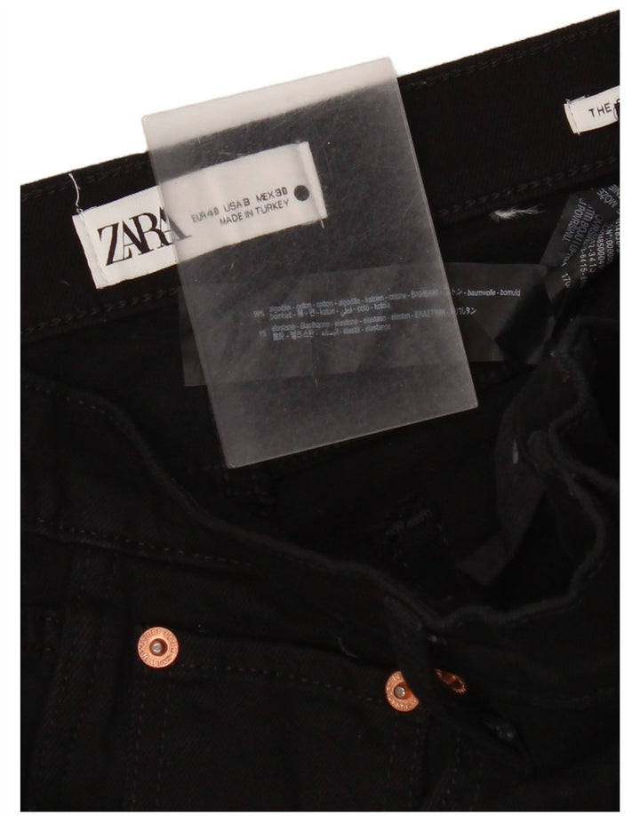 Jeans slim da donna Zara EU 40 medio W30 L32 cotone nero