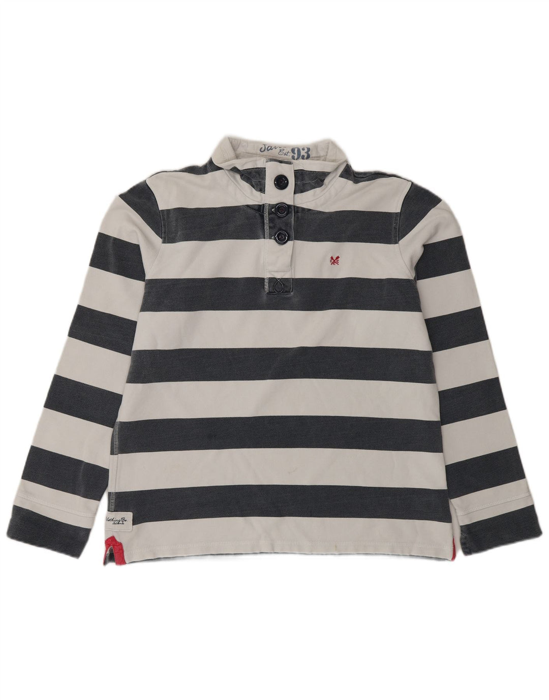 Crew Clothing Felpa da donna Maglione UK 14 Blu medio a righe