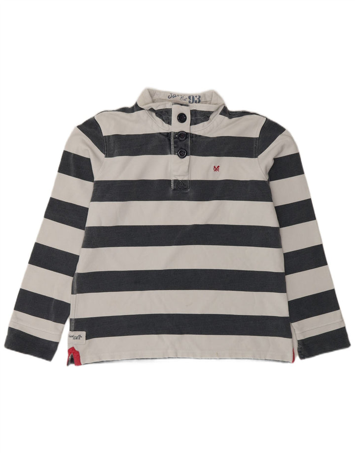 Crew Clothing Felpa da donna Maglione UK 14 Blu medio a righe