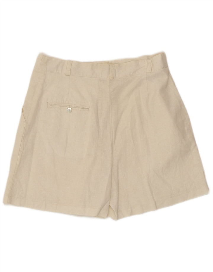 Pantaloncini chino da donna MAURITIUS IT 42 medi W30 Lino bianco