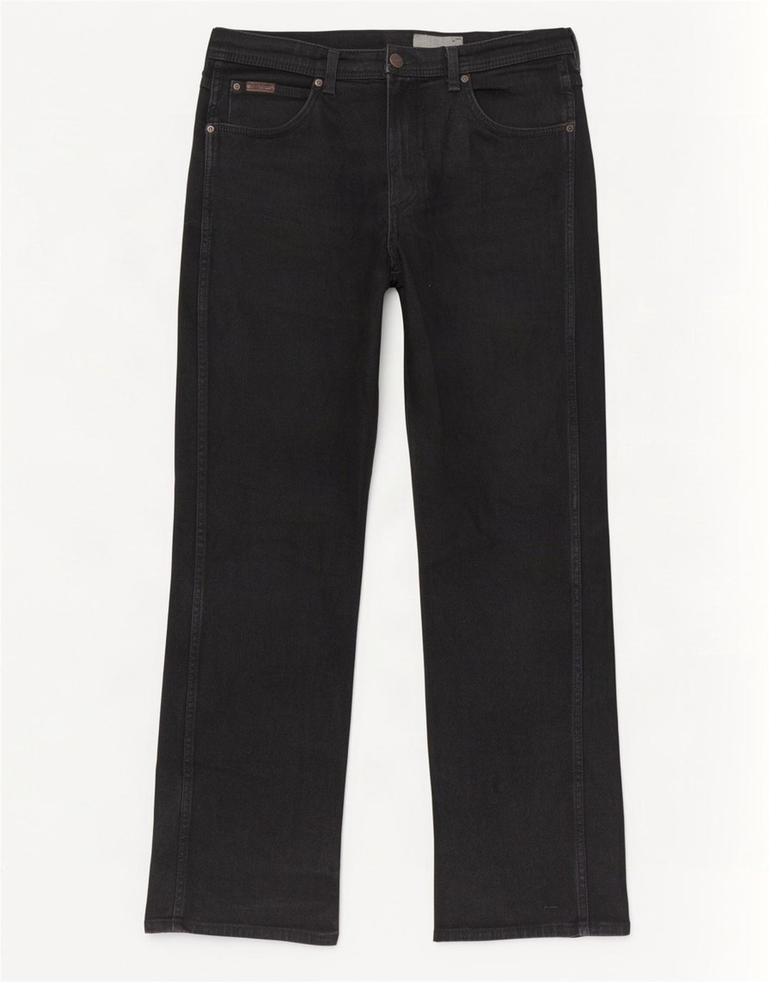 Jeans dritti da uomo Wrangler Utah W36 L34 cotone nero