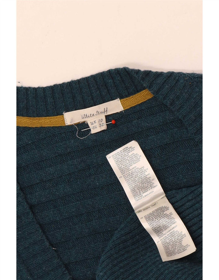 Maglione cardigan da donna White Stuff UK 10 Piccolo nylon verde
