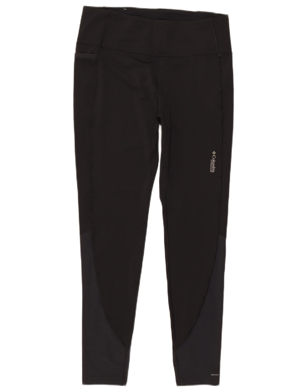 Leggings Columbia da donna in titanio UK 14 grande poliestere nero