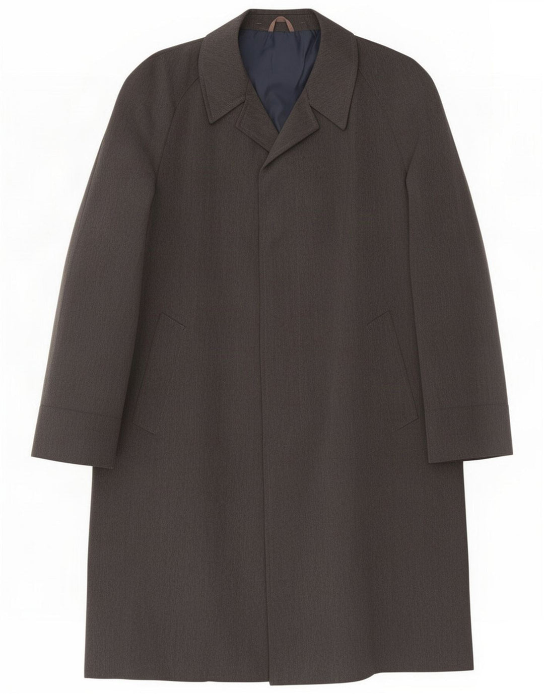 Cappotto vintage da uomo UK 40 grande grigio poliestere