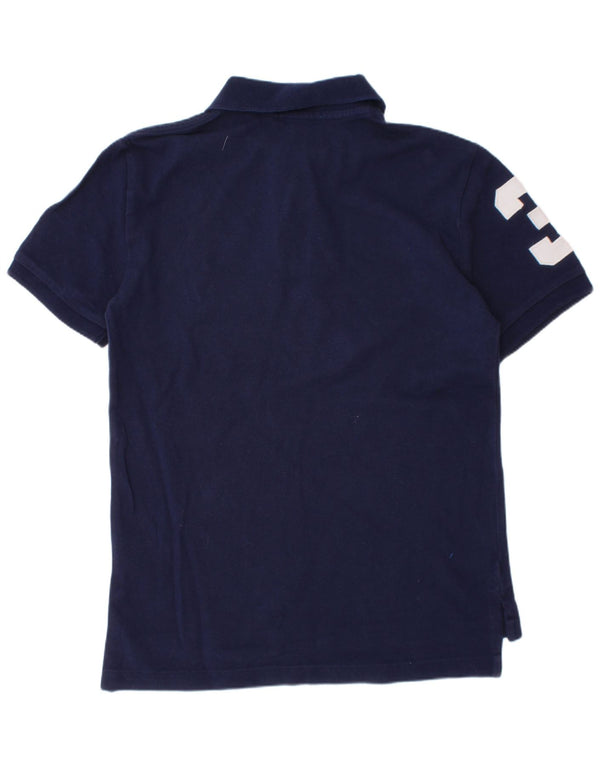 Polo Ralph Lauren da ragazzo con grafica da rugby, 7-8 anni, piccola, blu navy
