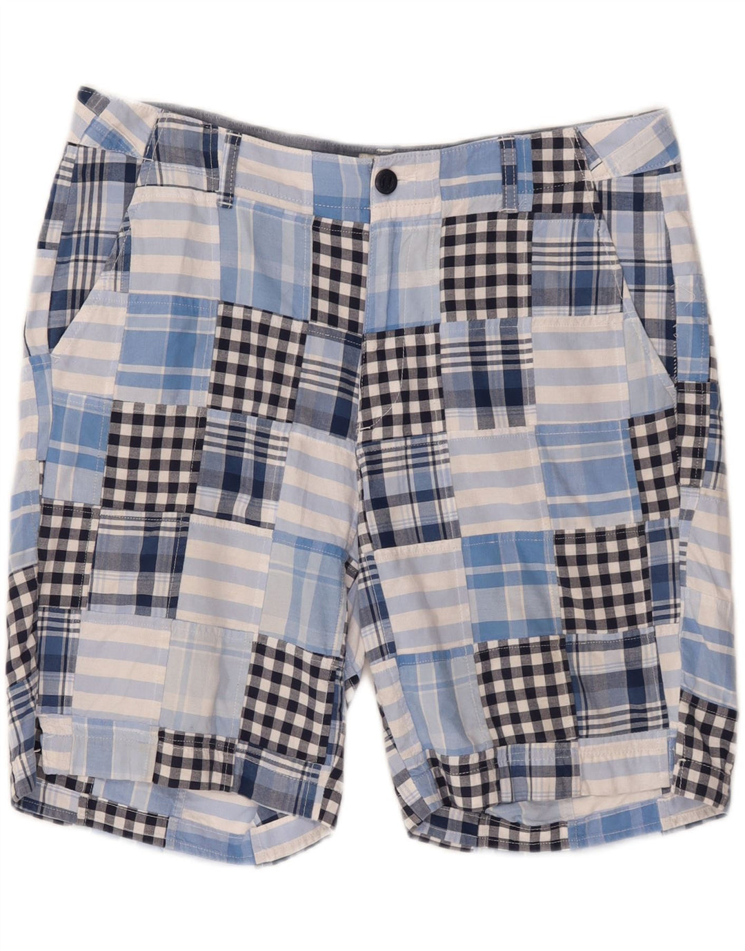 L.L.BEAN Womens Favorite Fit Chino Shorts US 16 2XL W38  Blue Patchwork Vintage L.L.Bean and Second-Hand L.L.Bean from Messina Hembry 