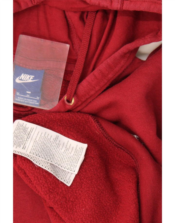 Maglia con cappuccio Nike da uomo in cotone bordeaux medio