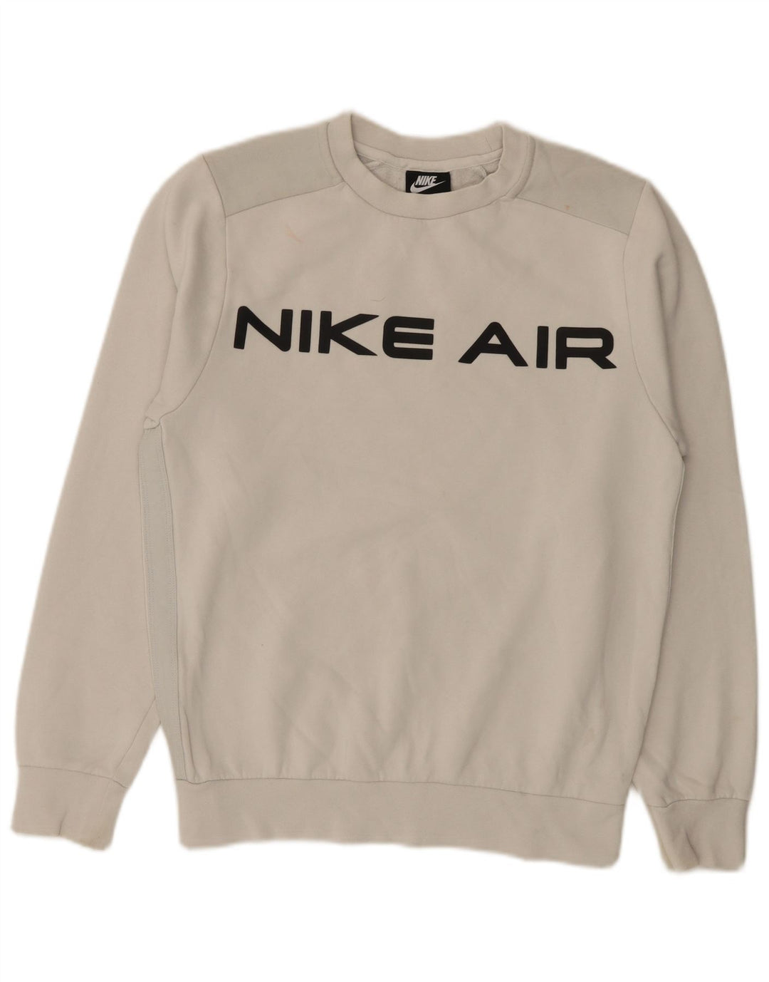 Felpa con grafica Nike da uomo, maglione XS, cotone bianco