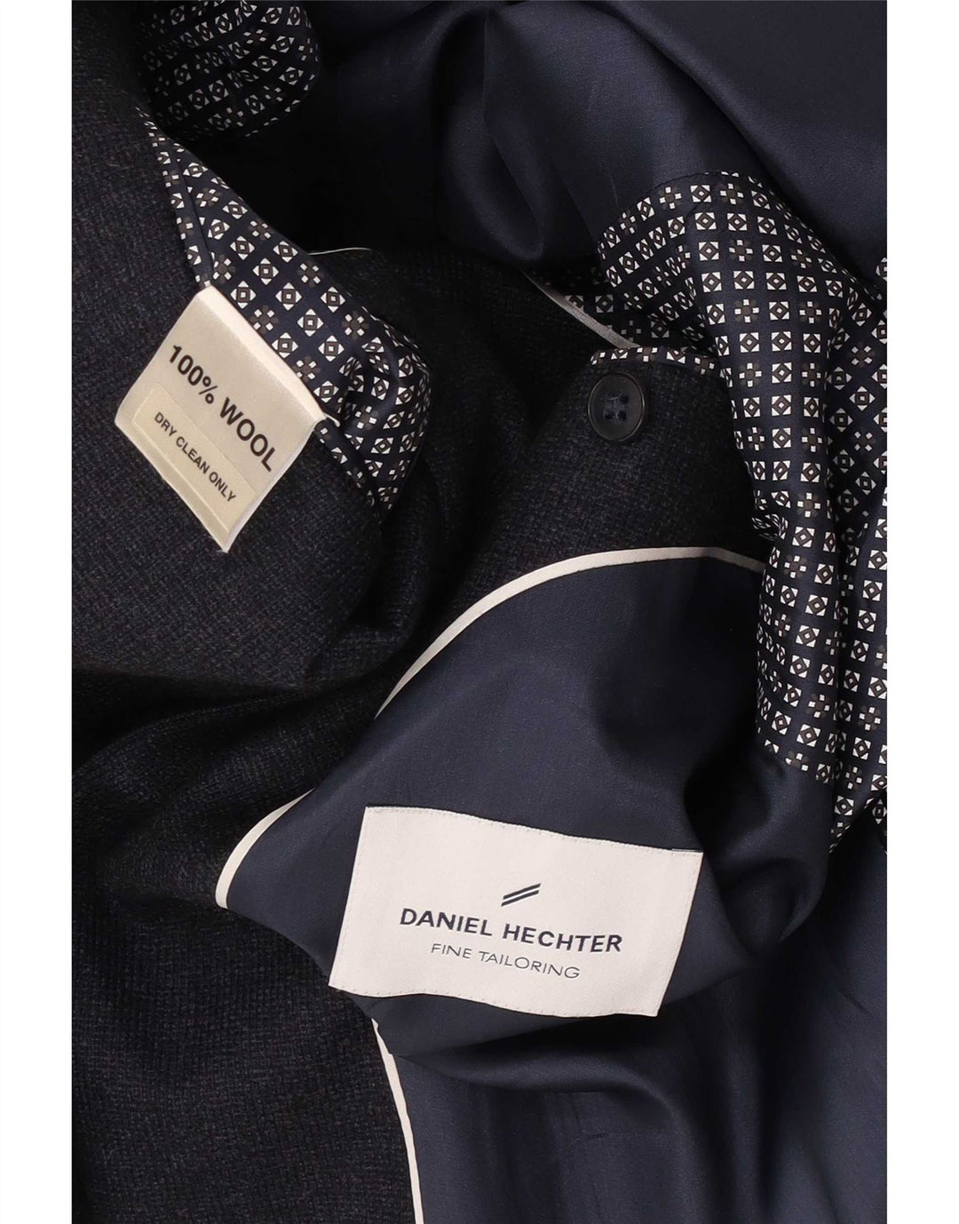 Giacca blazer da uomo a 2 bottoni Daniel Hechter UK 38 lana grigio medio