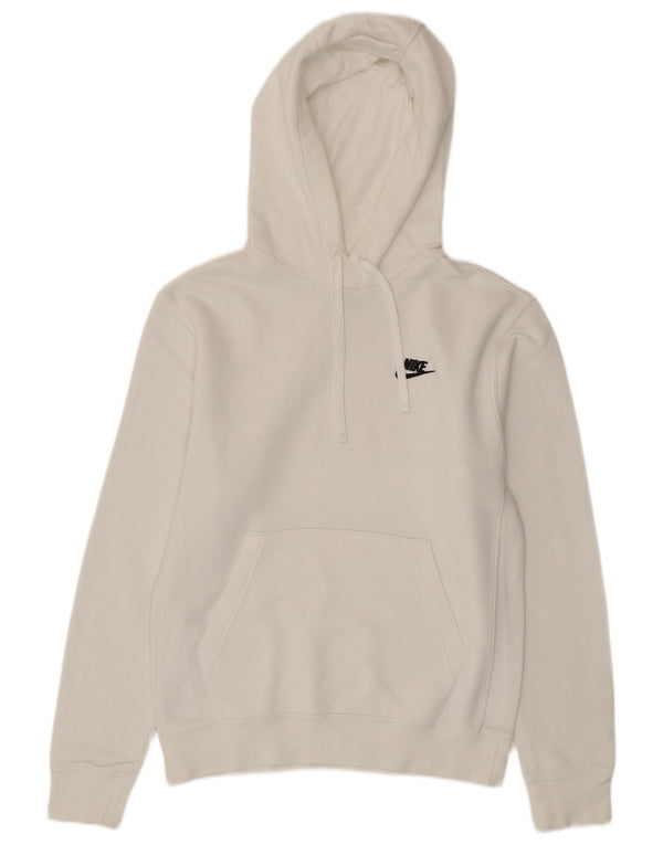 Felpa con cappuccio da uomo Nike XS in cotone bianco