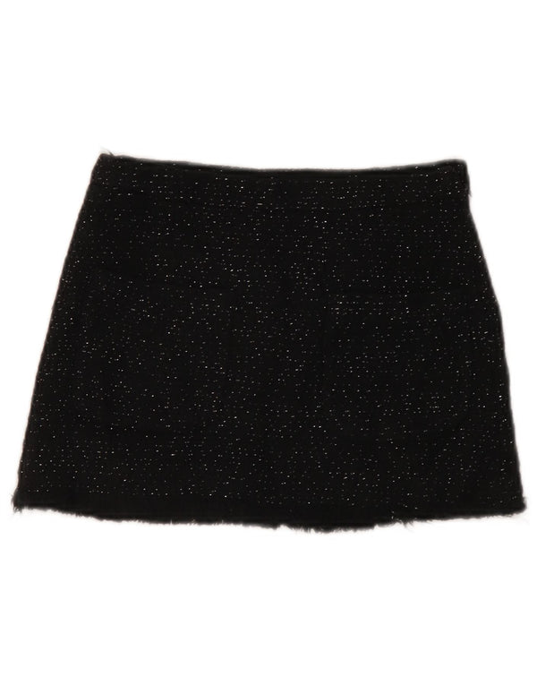 Minigonna Zara Bambina 9-10 Anni W24 Cotone Nero