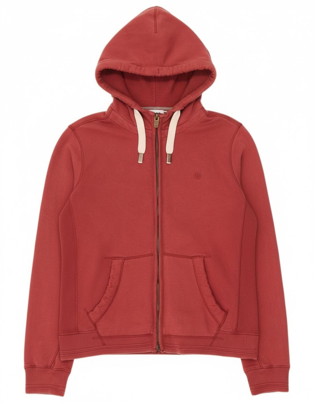 Maglione con cappuccio e zip da uomo Fat Face grande in cotone rosso