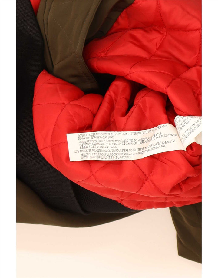 Giubbotto bomber da uomo Zara UK 38 Poliestere color block color kaki medio