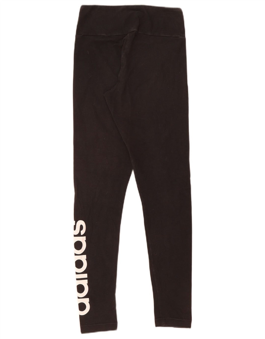 Leggings grafici da donna Adidas UK 8/10 piccoli neri