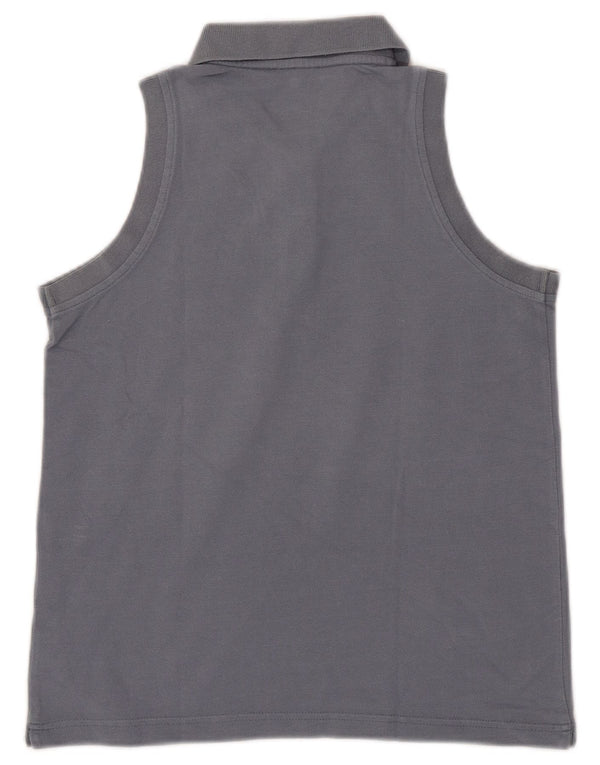 Polo senza maniche da donna Kappa UK 14 Large in cotone grigio